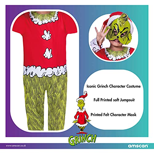 amscan 9904205 Little Grinch - Juego de disfraces (3 piezas)