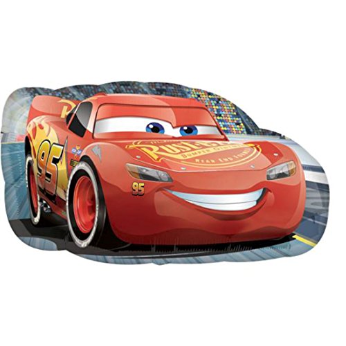 Amscan Anagrama 3537001 - Globo SuperShape de Disney Cars 3 Lightning McQueen - 30 pulgadas