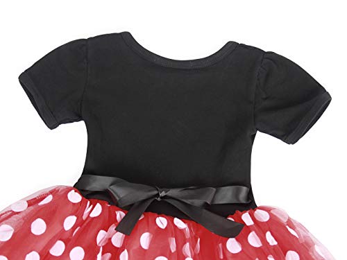 AmzBarley Vestidos de Princesa Tutú Lunares Disfraces Infantil con Diadema Traje de Fiesta Ropa Bebés Niñas para Carnaval Bautizo Cumpleaños Ballet Baile Navidad Halloween Cosplay Ceremonia