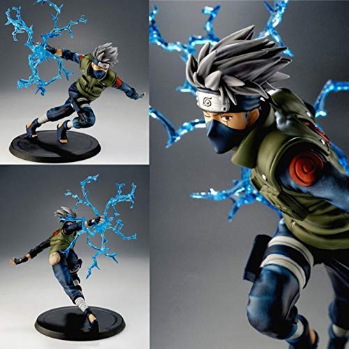 Anime Heroes Naruto Uchiha Kakashi Sasuke Figura de acción, Anime Puppets Figura PVC Juguetes, Kakashi Figura Modelo Mesa Escritorio Decoración