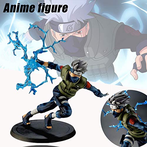 Anime Heroes Naruto Uchiha Kakashi Sasuke Figura de acción, Anime Puppets Figura PVC Juguetes, Kakashi Figura Modelo Mesa Escritorio Decoración