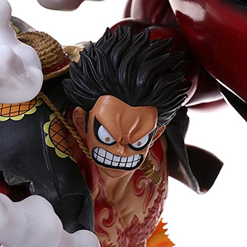 Anime One Piece Figura, 25CM 4 Gear Kong Gun Monkey D Luffy Figura, PVC Figura Estatua Figura de acción Figura Coleccionable