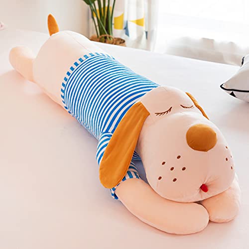 Anyinghh 50-130cm Perro Grande acostado de Peluche de Juguete Abrazo de Perro Almohada para Dormir Almohada Larga muñeca muñeca Regalo para niños y niñas 50 cm C