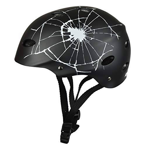 Apollo Casco para Skate/Bicicleta de la Marca Casco Ajustable para Skate, Scooter, BMX, con botón Giratorio Adecuado para niños y adultes, Disponible en Diversos tamaños y Colores…