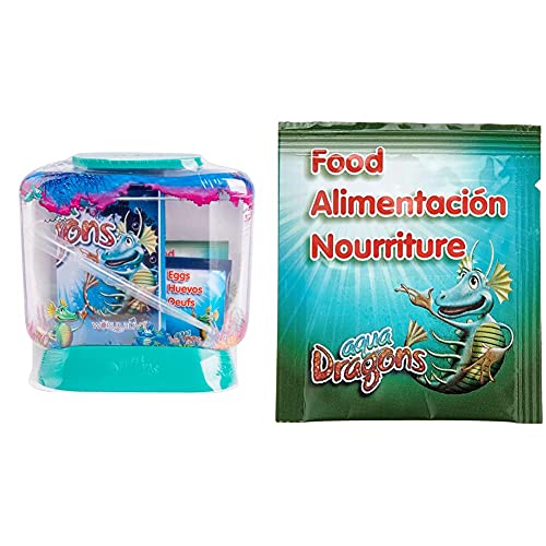 Aqua Dragons Mundo Submarino Juguete Educativo, Multicolor (World Alive 4002) + Comida