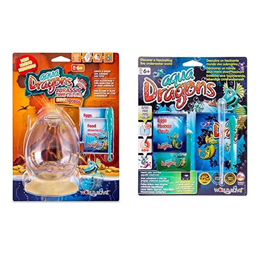 Aqua Dragons - Viaje Eggspress Al Periodo Jurásico Juguete Educativo, Multicolor, Color/Modelo Surtido + Dragón De Agua Mundo Submarino Juguete Educativo, Multicolor