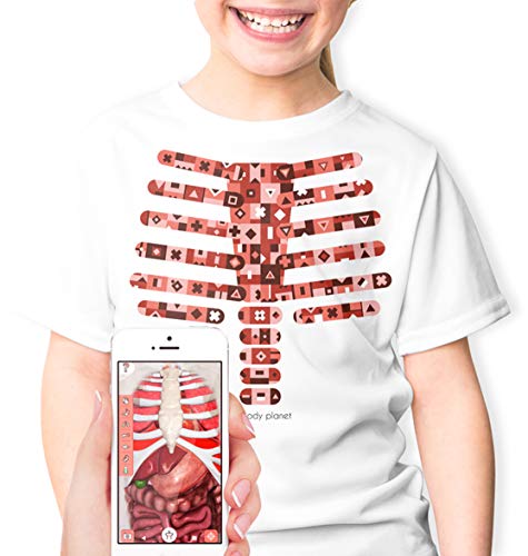 AR+ Body Planet Camiseta Realidad Aumentada educativa (12-14 años)