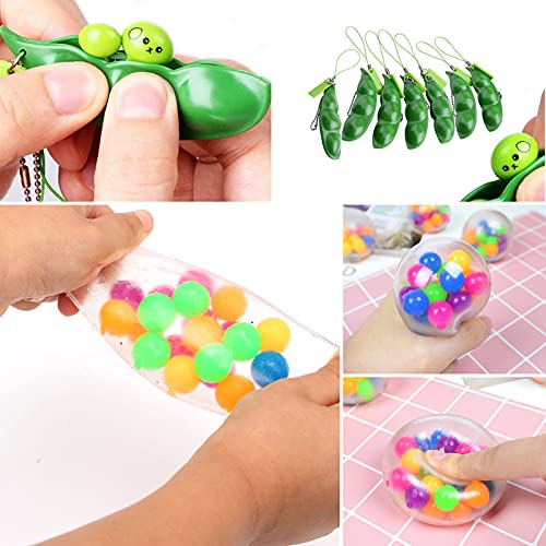 ariel-gxr Paquetes de Juguetes Fidget, Alivio del estrés Juguetes sensoriales Fidget Baratos Set Push Bubbles Juguetes Simples para hoyuelos para niños, bebés, niños y Adultos