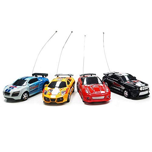 ARRIS Multicolor Coque puede Mini coches de carreras Radio Control remoto Micro velocidad RC coche Hobby vehículo juguete regalo para niños niñas 2 unids