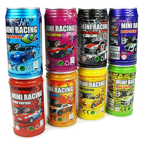 ARRIS Multicolor Coque puede Mini coches de carreras Radio Control remoto Micro velocidad RC coche Hobby vehículo juguete regalo para niños niñas 2 unids