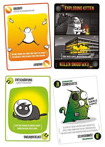 Asmodee Exploding Kittens - NSFW Edition, Juego básico de Fiesta, Juego de Cartas, alemán