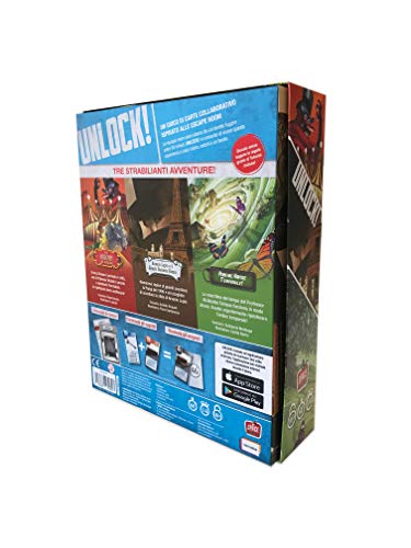 Asmodee Italia - Unlock Timeless Adventures Escape Room de Mesa, edición íntegramente en Italia, Color 8985