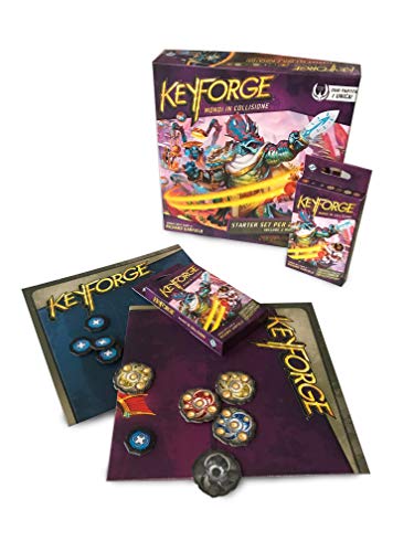 Asmodee - KeyForge: Mundos en Collision, Starter Set para 2 Jugadores, Juego de Cartas, 10604