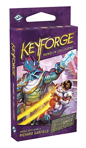 Asmodee - KeyForge: Mundos en Collision, Starter Set para 2 Jugadores, Juego de Cartas, 10604