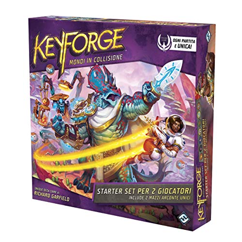 Asmodee - KeyForge: Mundos en Collision, Starter Set para 2 Jugadores, Juego de Cartas, 10604