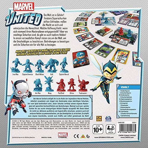 Asmodee Marvel United - Juego de Cartas (Contenido en alemán)