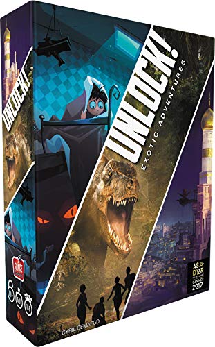 Asmodee-Unlock Exotic Adventures, Color jeu d'aventures (SCUNL04FR)