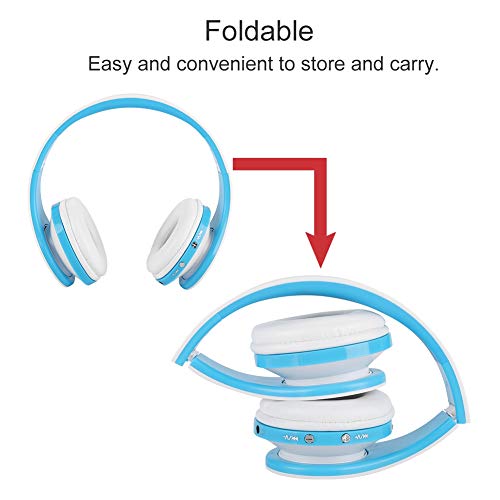 Auriculares 3.0, Auriculares para Juegos, Auriculares Inalámbricos, Barra de Internet para el Hogar(Blanco Azul)