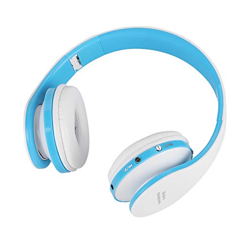 Auriculares 3.0, Auriculares para Juegos, Auriculares Inalámbricos, Barra de Internet para el Hogar(Blanco Azul)