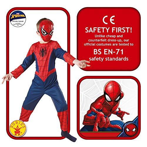 Avengers - Máscara de Spiderman para niño, talla única (Rubie's 35634)