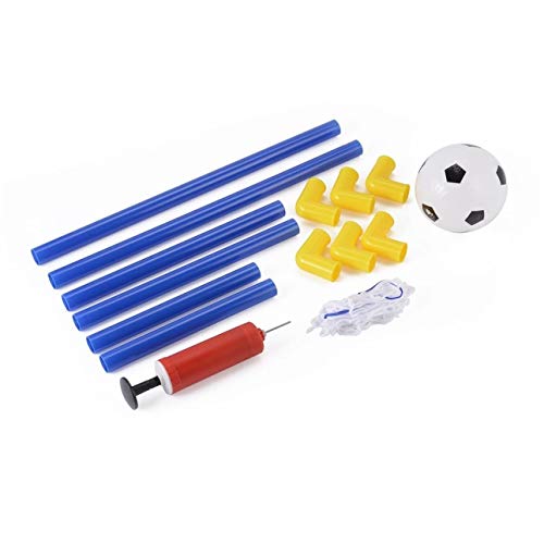 Ba30DEllylelly Mini Juego de Red Plegable para portería de fútbol con Bomba, Deportes para niños, Juegos de Interior al Aire Libre, Juguetes, Regalo de cumpleaños para niños, plástico