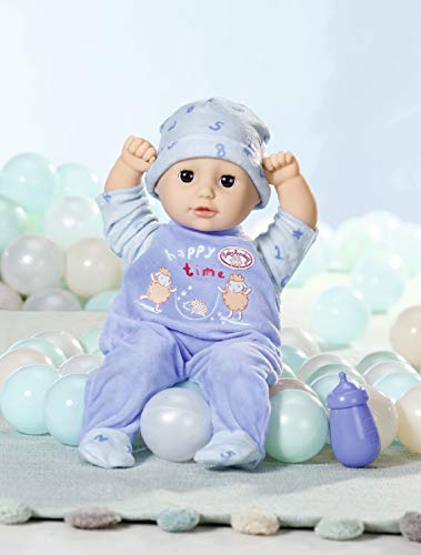 Baby Annabell Little Alexander 36 cm, Para niños a partir de 1 año, Promueve la Empatía y las Habilidades Sociales, Incluye Muñeca, Mono y Gorro