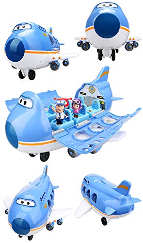 Baby Supplies HIL Super Wings Big Wing Aeropuerto Internacional Juguetes De Deformación Transformando Aviones Transformar-A-Bots Traje Grande Juguetes De Los Niños Regalo De Cumpleaños