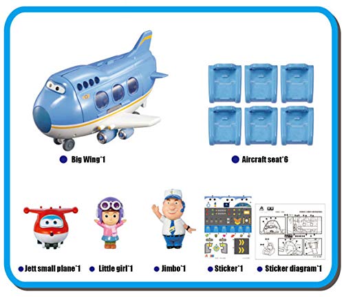 Baby Supplies HIL Super Wings Big Wing Aeropuerto Internacional Juguetes De Deformación Transformando Aviones Transformar-A-Bots Traje Grande Juguetes De Los Niños Regalo De Cumpleaños