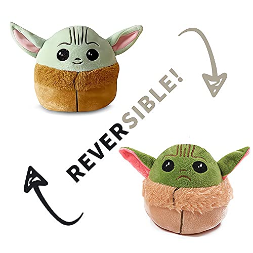 Baby Yoda - Peluche reversible de doble cara (17 cm, reversible)