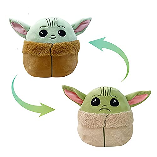 Baby Yoda - Peluche reversible de doble cara (17 cm, reversible)