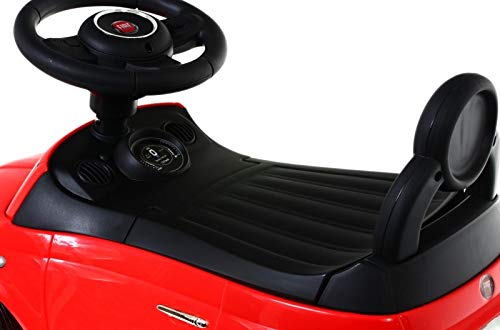 Babymix - Coche antideslizante para Fiat 500 HZ620, color rojo