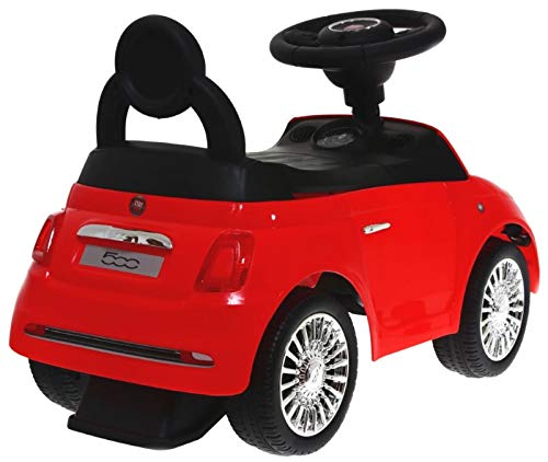 Babymix - Coche antideslizante para Fiat 500 HZ620, color rojo