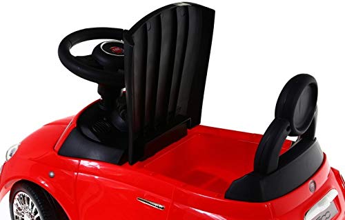 Babymix - Coche antideslizante para Fiat 500 HZ620, color rojo