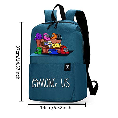 BAIBEI Mochila Entre Nosotros, Mochila Escolar para Que Los Niños Y Niñas Vayan A La Escuela Y Salgan A Usar, Azul