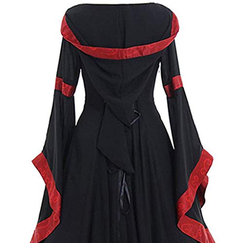 Baiomawzh Vestido medieval para mujer, renacentista, gótico, retro, Celtic, para fiestas, cosplay, vestido de princesa, de manga larga, para bailes, Halloween, tallas S-3XL