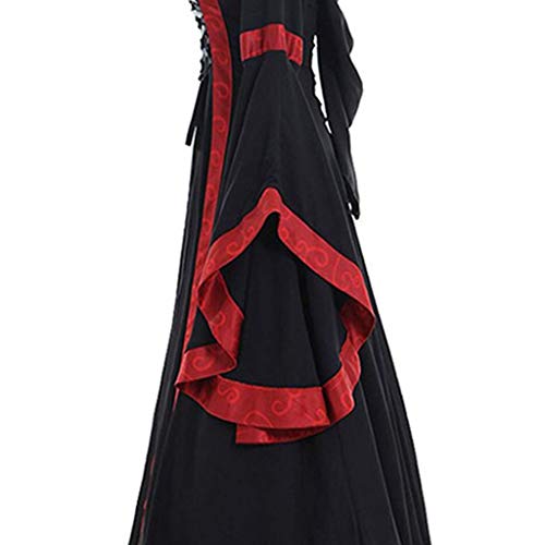 Baiomawzh Vestido medieval para mujer, renacentista, gótico, retro, Celtic, para fiestas, cosplay, vestido de princesa, de manga larga, para bailes, Halloween, tallas S-3XL