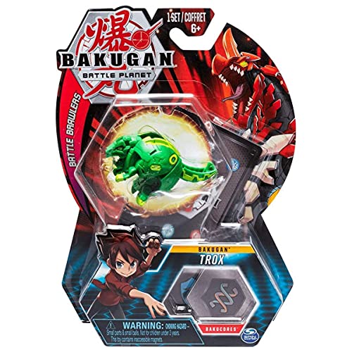 BAKUGAN – Trox – 5cm Figura de acción y Tarjeta de Trading