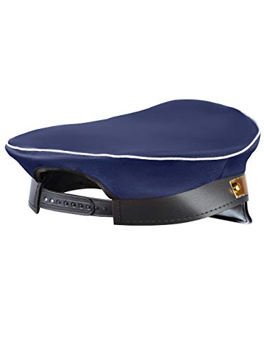 Balinco Gorra de piloto color azul oscuro con adornos dorados para hombre y mujer - tamaño ajustable