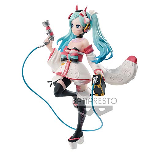 Banpresto Figura de Accion Hatsune Miku Racing Ver. Espresto EST - Dress&Pattern - Racing Miku 2020 Kimono Ver. Multicolor BP17613