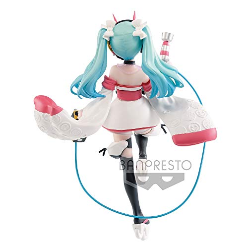 Banpresto Figura de Accion Hatsune Miku Racing Ver. Espresto EST - Dress&Pattern - Racing Miku 2020 Kimono Ver. Multicolor BP17613