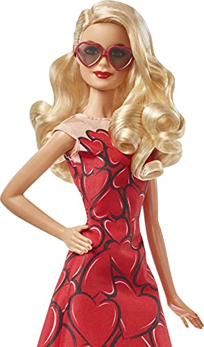 Barbie Collector, Muñeca Fiesta romántica, regalo con caja personalizable (Mattel FXC74)