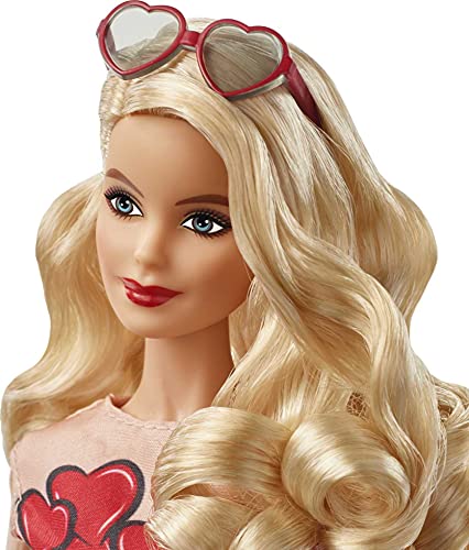 Barbie Collector, Muñeca Fiesta romántica, regalo con caja personalizable (Mattel FXC74)