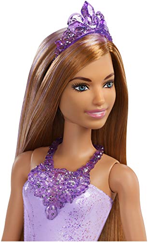 Barbie Dreamtopia - Muñeca Princesa castaña con conjunto morado (Mattel FXT15) , color/modelo surtido