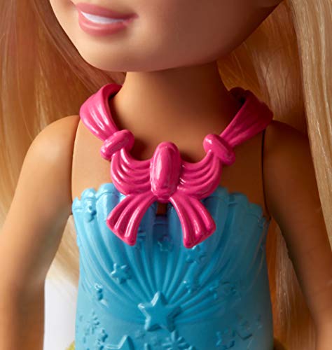 Barbie Dreamtopia, muñeca rubia Chelsea sirena, juguete +3 años (Mattel FJD00)