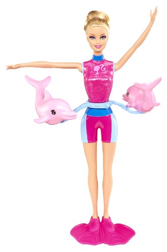 Barbie - Hoy Quiero ser entrenadora de Delfines, muñeca y Accesorios (Mattel X8380)