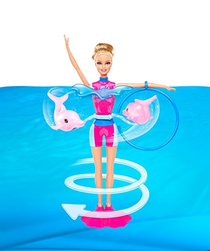 Barbie - Hoy Quiero ser entrenadora de Delfines, muñeca y Accesorios (Mattel X8380)