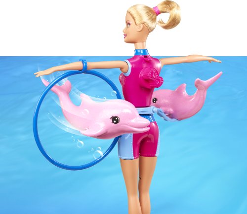 Barbie - Hoy Quiero ser entrenadora de Delfines, muñeca y Accesorios (Mattel X8380)