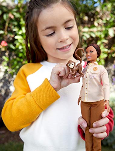 Barbie National Geographic Quiero Ser Conservadora de la naturaleza, muñeca con accesorios (Mattel GDM48)