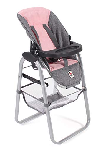 Bayer Chic 2000 655 15 - Trona para muñecas, Color Gris y Rosa