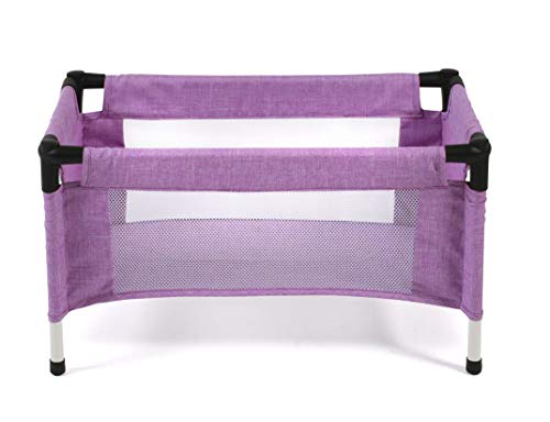 Bayer Chic 2000-Puppen-Reisebett für Baby-Puppen Cuna de Viaje para muñecas de bebé, Color Morado (652 35)